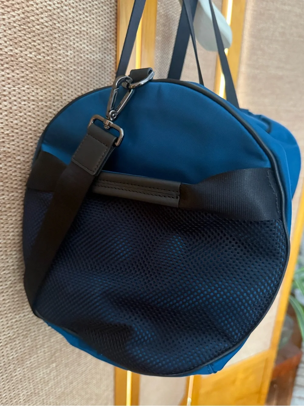Tumi Peacock Green Travel Bag with Adjustable Straps